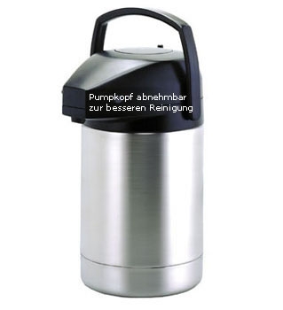 Edelstahl Pumpkanne 2,0 Liter
