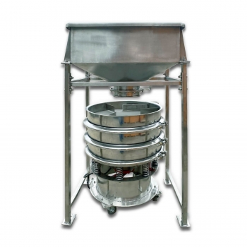 Mehlsiebmaschine, 2 Etagen mit Trichter 30 kg - Selbstarbeitend