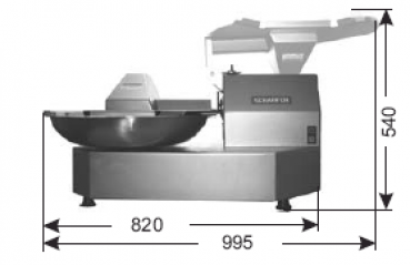 Kutter TC 11 mit 2 tlg. Messer, 2 Gang