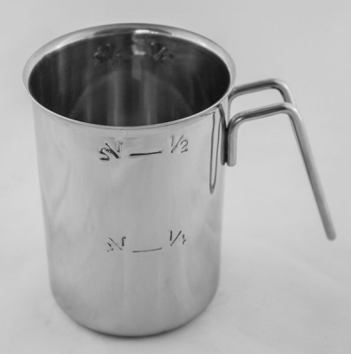 Meßbecher Edelstahl - 0,5 Liter