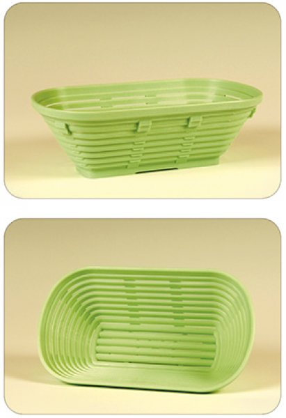 Brotform aus Kunststoff lang 750 g, Maße 26 x 14 cm