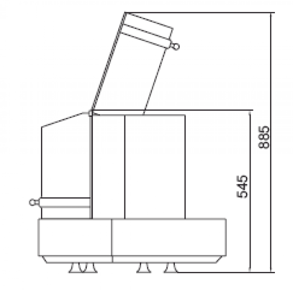 Käseportionierer Modell AK 6, Einbauversion